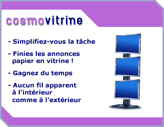 Vitrine multimedia immobilier Cosmosoft